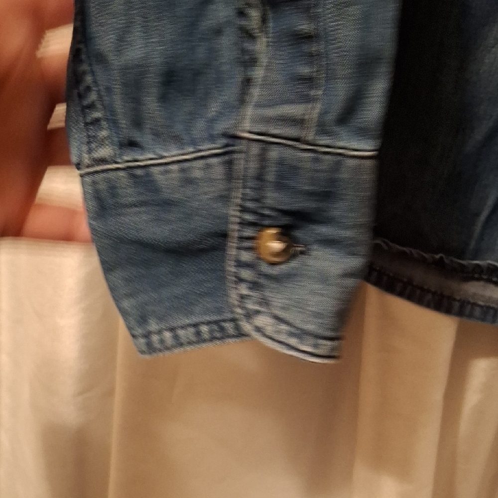 Banana Republic Blue Button Down Shirt XS - Picture 4 of 10